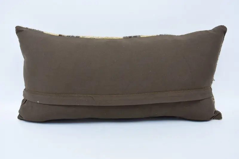 12x24 Beige Pillow Sham, Cushion Cover, Boho Pillow Sham Cover, Armchair Pillow Sham, Gift Pillow, Retro Throw Cushion, Throw Kilim Pillow - 6