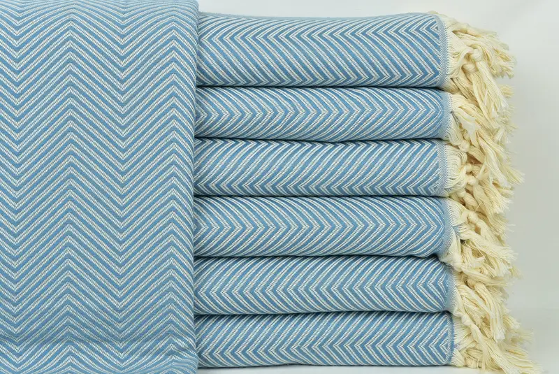 Birthday Gift, Gift For Wedding Day, Woven Throw Blanket, Organic Throw, Throw Blanket Couch, 92x80 Cotton Striped Towel, Boho Throw Blankets - 1