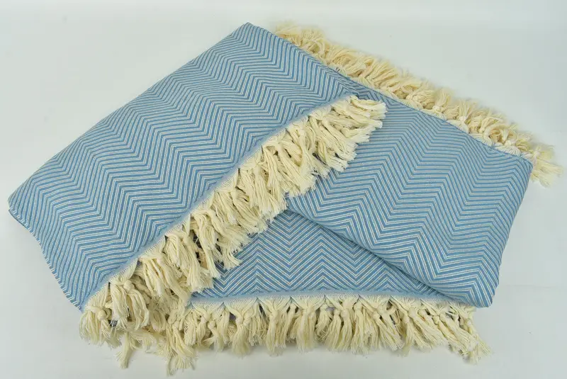 Birthday Gift, Gift For Wedding Day, Woven Throw Blanket, Organic Throw, Throw Blanket Couch, 92x80 Cotton Striped Towel, Boho Throw Blankets - 6