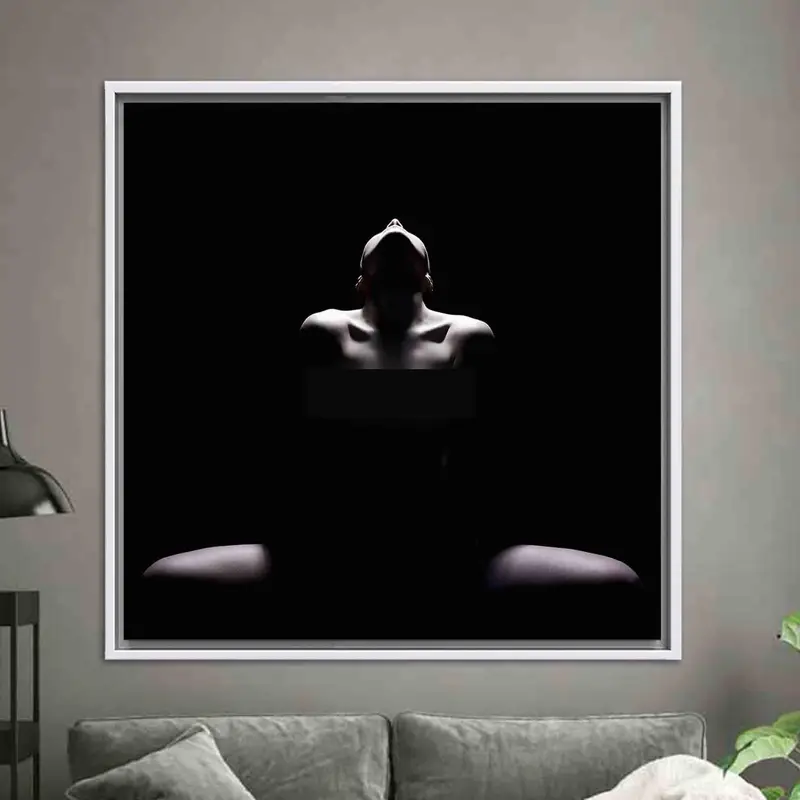 官能的な女性のキャンバス プリント: エレガントなエロティックなアート装飾