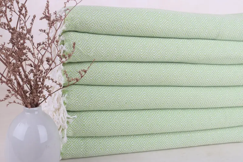 Organic Turkish towel, Christmas Favors, 70x38 Cotton Diamond Towel, Guest Towel, Peshtemal Towel, Bachelorette Party Favors, Turkish beach towel - 2