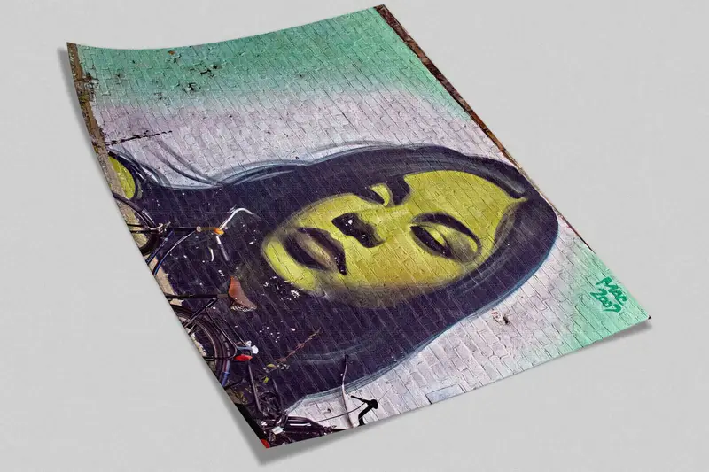 Woman Wall Art, Wall Paper Peel And Stick, Graffiti Wall Decals, Woman Graffiti Wall Painting, Woman Portrait Wall Decor, Wallpaper Art, - 7