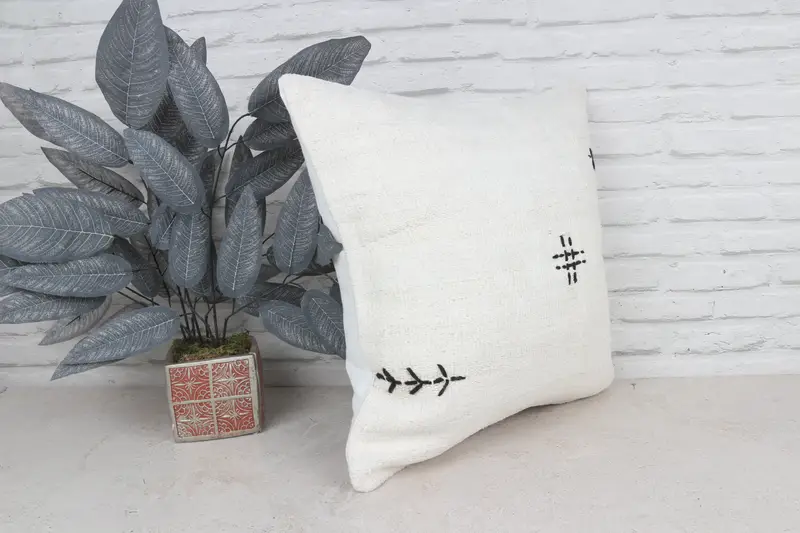 Cushion, 20x20 White Pillow Cover, Kilim Pillow Cover, Pillow for Sofa, Custom Pillow Sham, Turkish Corner Pillow Cover, Kilim Pillow - 4