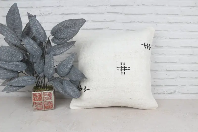 Cushion, 20x20 White Pillow Cover, Kilim Pillow Cover, Pillow for Sofa, Custom Pillow Sham, Turkish Corner Pillow Cover, Kilim Pillow - 1