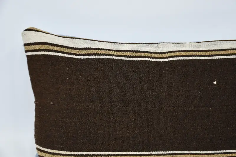 Home Decor Pillow, Square Throw Pillow Sham, 16x48 Brown Cushion Case, Throw Kilim Pillow, Kilim Pillow, Decorative Pillow Case, Cushion - 2