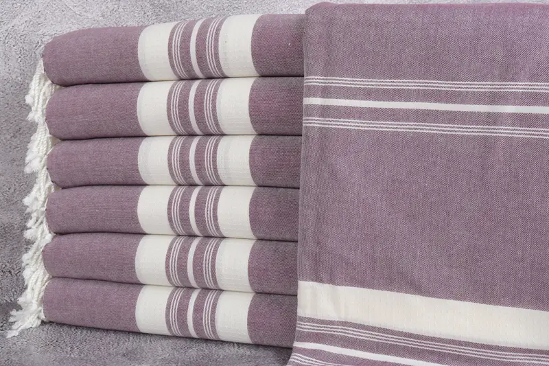 Beach Towel Bulk, Guest Towel, Beach towel, Turkish bath towel, Bridal Gifts, Quick-drying peshtemal towel for poolside, 60x38 Cotton Striped Towel - 1