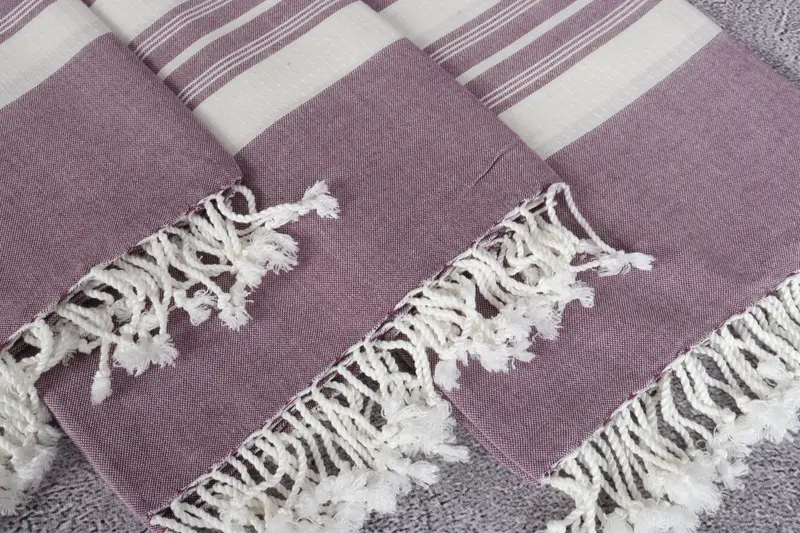 Beach Towel Bulk, Guest Towel, Beach towel, Turkish bath towel, Bridal Gifts, Quick-drying peshtemal towel for poolside, 60x38 Cotton Striped Towel - 5