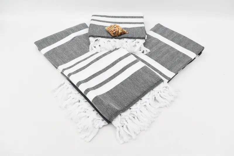 Bachelorette Beach Towel, Absorbent Turkish towel, Handmade Gift, Custom Gift, Yoga Towel, 68x36 Cotton Chevron Towel, Bridesmaid Gift, Scarf Towel - 8
