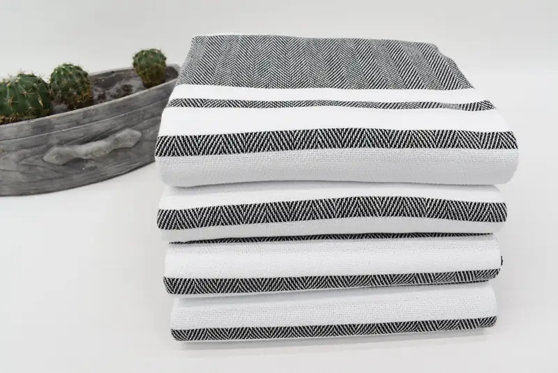 Bachelorette Beach Towel, Absorbent Turkish towel, Handmade Gift, Custom Gift, Yoga Towel, 68x36 Cotton Chevron Towel, Bridesmaid Gift, Scarf Towel - 7