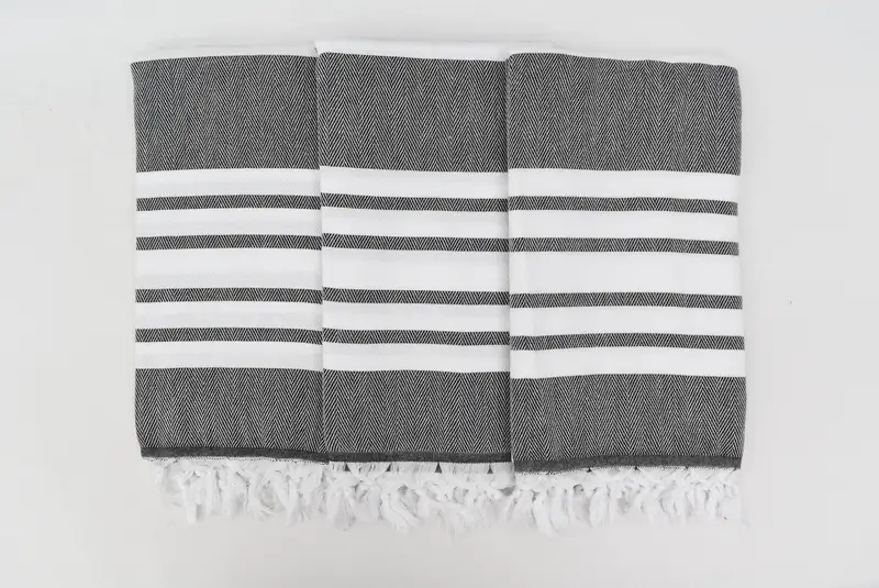 Bachelorette Beach Towel, Absorbent Turkish towel, Handmade Gift, Custom Gift, Yoga Towel, 68x36 Cotton Chevron Towel, Bridesmaid Gift, Scarf Towel - 6