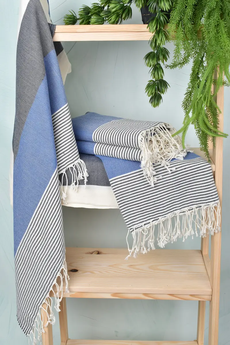 68x40 Cotton Striped Towel, Holiday Towel, Bachelor Gifts, Wedding Shower Gift, Quick-dry towel, Bridesmaid Gift Towel, Kids Beach Towel - 6
