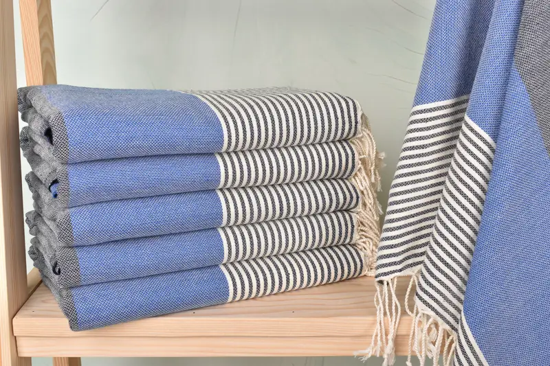 68x40 Cotton Striped Towel, Holiday Towel, Bachelor Gifts, Wedding Shower Gift, Quick-dry towel, Bridesmaid Gift Towel, Kids Beach Towel - 1