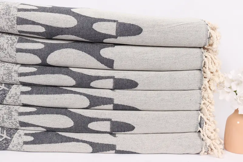 100x80 Cotton Turtle Design Towel, Thanksgiving Tablecloth, Family Gift, Wedding Favors, Bachelorette Party Favors, Organic Throw, Turkish Blanket - 4