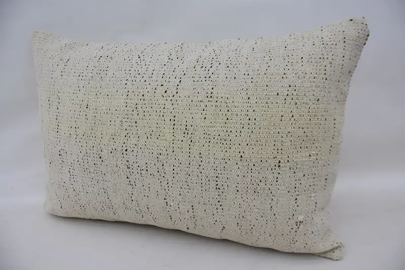 Lounge Throw Cushion Case, Pillow Cover, Vintage Pillow, 16x24 White Pillow Case, Decorative Throw Cushion, Vintage Kilim Throw Pillow, Kilim Pillow - 3