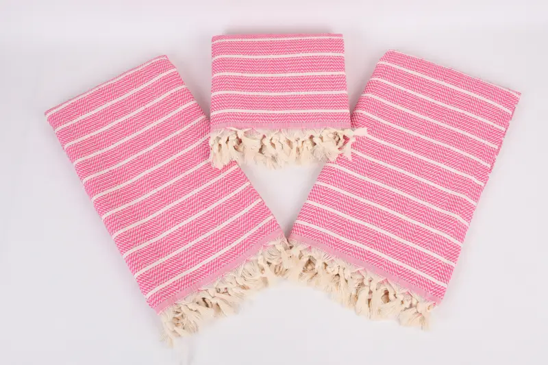 70x40 Cotton Striped Towel, Beach Towel Bulk, Handwoven Turkish bath towel, Customized Towels, Personalized Bridesmaid Gift, Organic towel - 6
