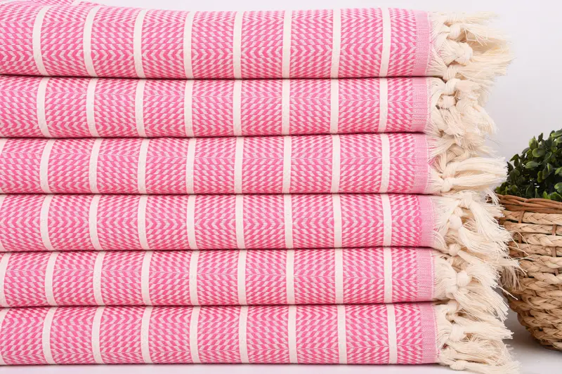 70x40 Cotton Striped Towel, Beach Towel Bulk, Handwoven Turkish bath towel, Customized Towels, Personalized Bridesmaid Gift, Organic towel - 2