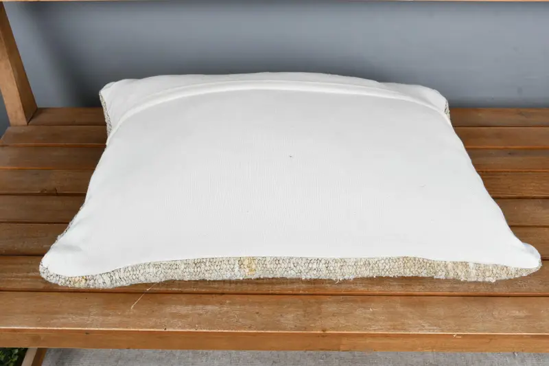 Pastel Pillow, Turkish Corner Pillow Sham, Cushion, Vintage Pillow, Interior Designer Pillow, 16x24 Beige Cushion Cover, Boho Pillow - 5