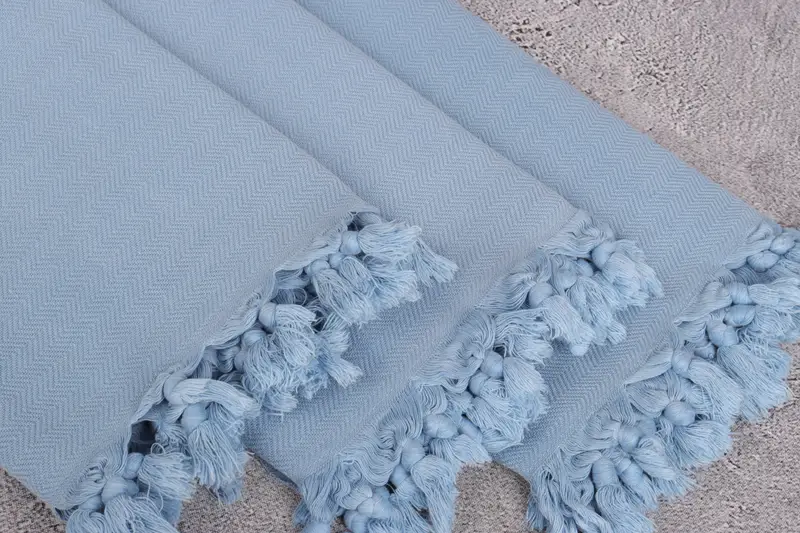 Custom Towel, Personalized Bridesmaid Beach Towel, Lightweight towel, Custom Wedding Gift, Customized Towels, 64x40 Cotton Herringbone Towel - 5