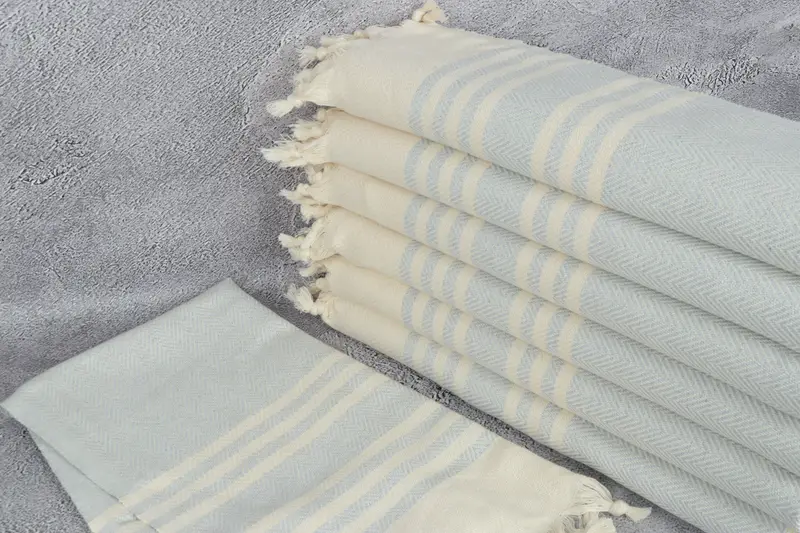 36x20 Cotton Herringbone Towel, Monogrammed Hand Towel, Personalized Gift For Him, Small Bath Towels, Guest Towel, Personalized Dish Towel - 2