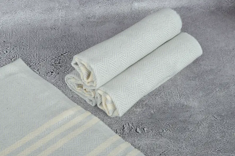 36x20 Cotton Herringbone Towel, Monogrammed Hand Towel, Personalized Gift For Him, Small Bath Towels, Guest Towel, Personalized Dish Towel - 7