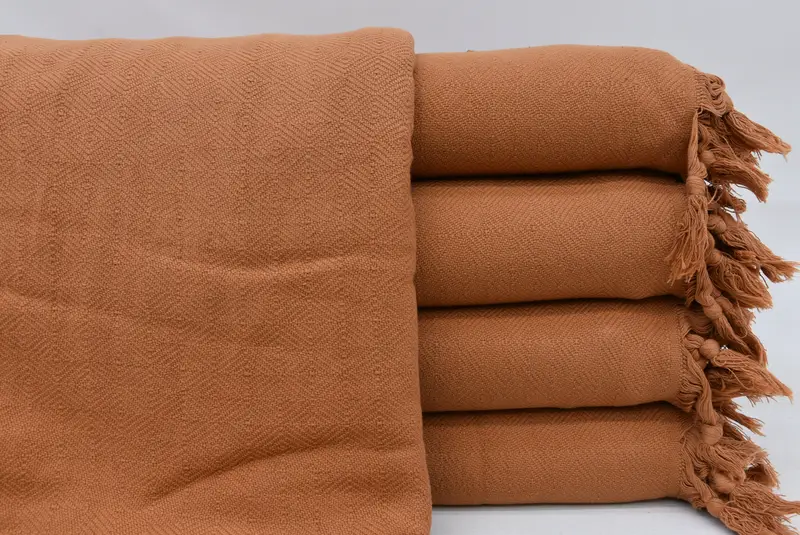 Couch Throw Blanket, 108x80 Cotton Stonewashed Diamond Towel, Throw Blanket Couch, Custom Wedding Gifts, Custom Blanket, Thanksgiving Tablecloth - 3