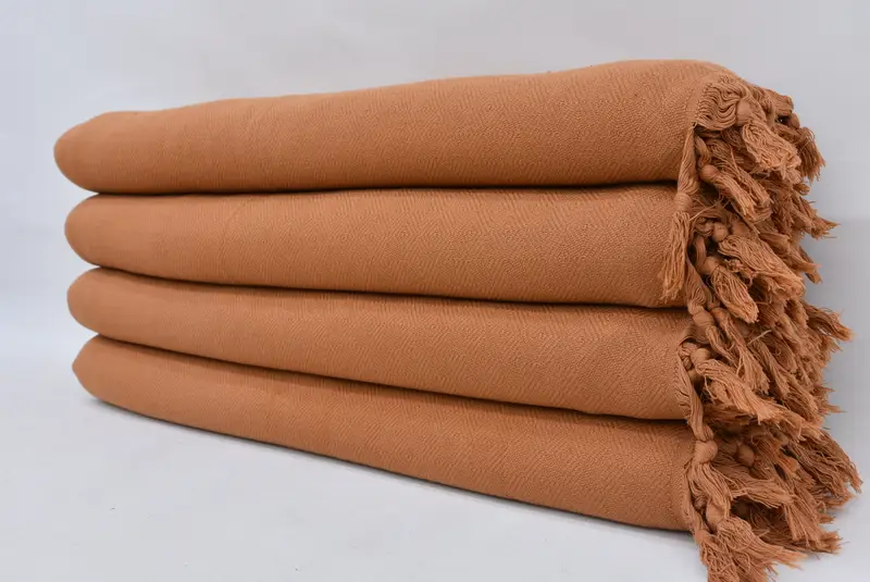 Couch Throw Blanket, 108x80 Cotton Stonewashed Diamond Towel, Throw Blanket Couch, Custom Wedding Gifts, Custom Blanket, Thanksgiving Tablecloth - 1