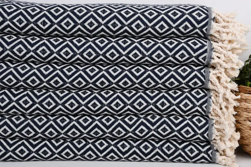 Valentines Gift, Bridal Shower Favors, Turkish Towel Set, Travel Towel, Beach Towel Gift, Gifts For Him, 70x40 Cotton Diamond Towel, Peshtemal Towel - 2