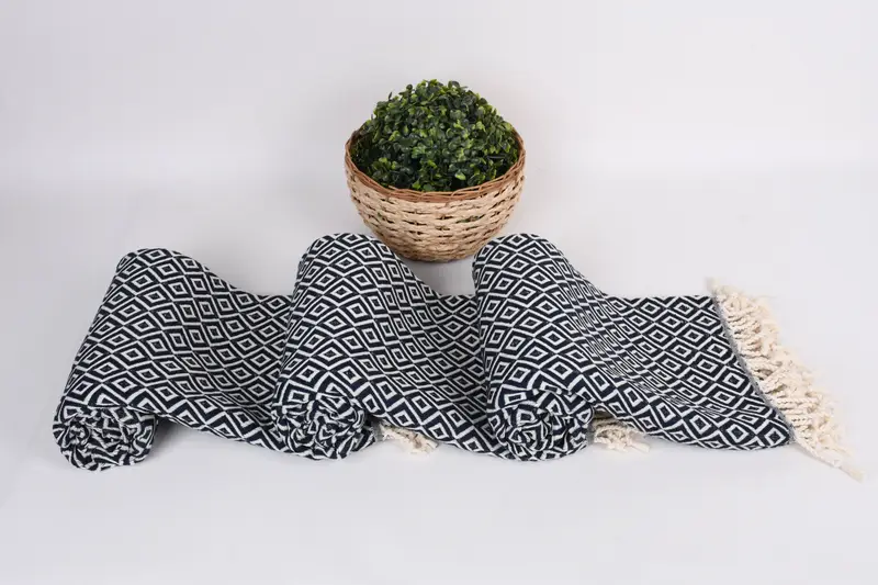 Valentines Gift, Bridal Shower Favors, Turkish Towel Set, Travel Towel, Beach Towel Gift, Gifts For Him, 70x40 Cotton Diamond Towel, Peshtemal Towel - 8