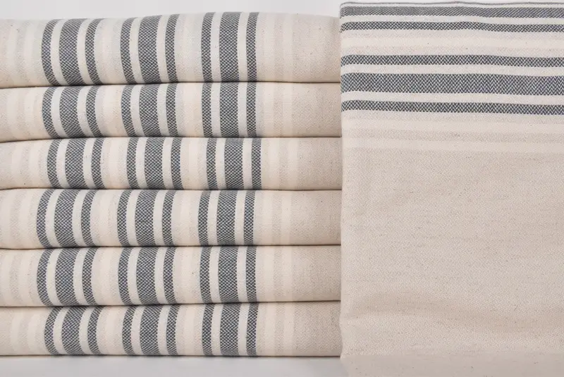 Quick-dry travel peshtemal towel, Personalized Turkish Towel, Pool Towels, Bachelor Gift, Best Friend Gift, Handmade Gift, 70x40 Linen Striped Towel - 1