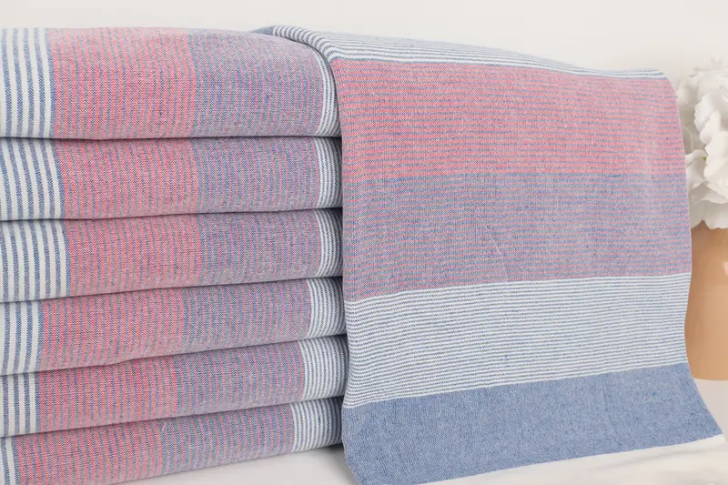 Beach Wedding Favor, Embroidered Turkish Towel, Home Decor Gifts, Bachelorette Gifts, 68x40 Cotton Striped Towel, Soft towel, Spa Towel, Bride Gift - 2