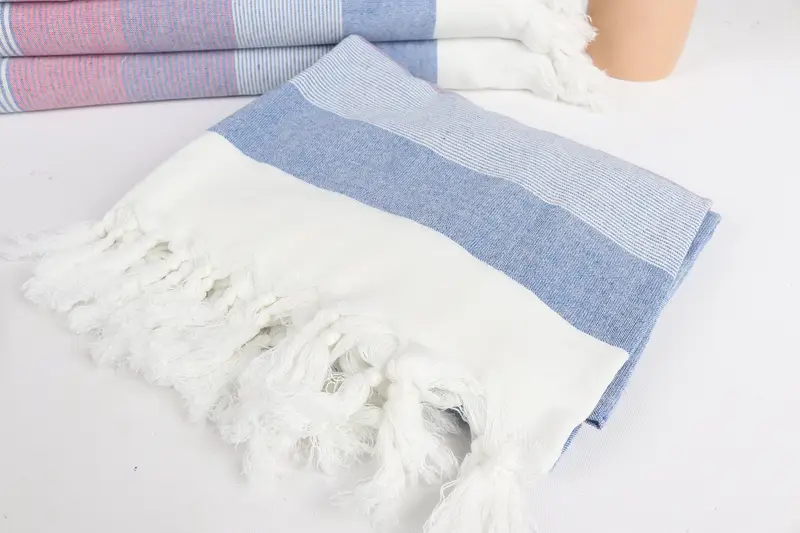 Beach Wedding Favor, Embroidered Turkish Towel, Home Decor Gifts, Bachelorette Gifts, 68x40 Cotton Striped Towel, Soft towel, Spa Towel, Bride Gift - 5