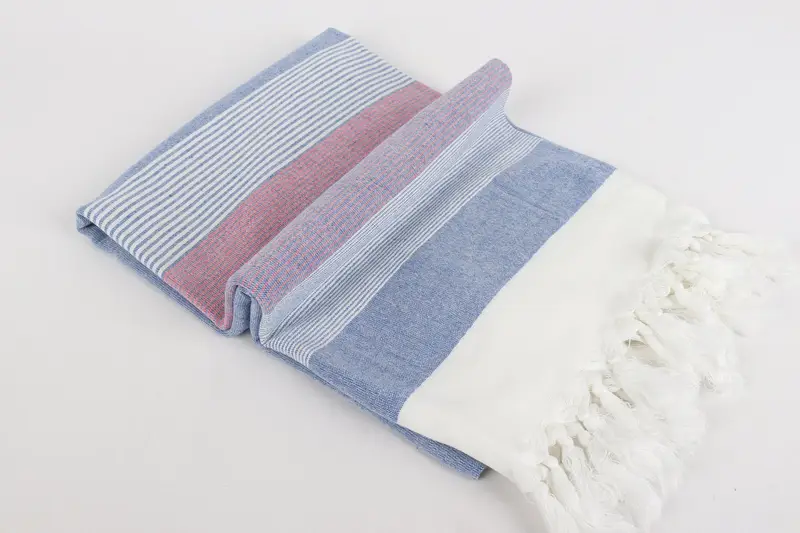 Beach Wedding Favor, Embroidered Turkish Towel, Home Decor Gifts, Bachelorette Gifts, 68x40 Cotton Striped Towel, Soft towel, Spa Towel, Bride Gift - 6