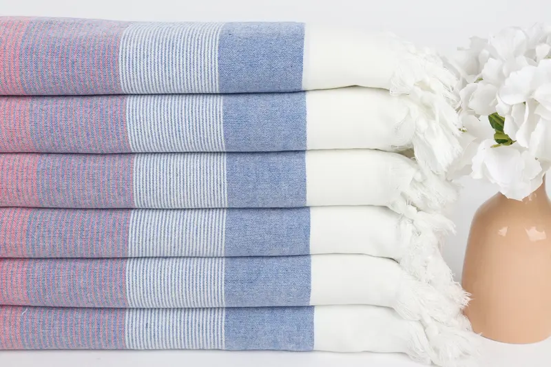 Beach Wedding Favor, Embroidered Turkish Towel, Home Decor Gifts, Bachelorette Gifts, 68x40 Cotton Striped Towel, Soft towel, Spa Towel, Bride Gift - 3