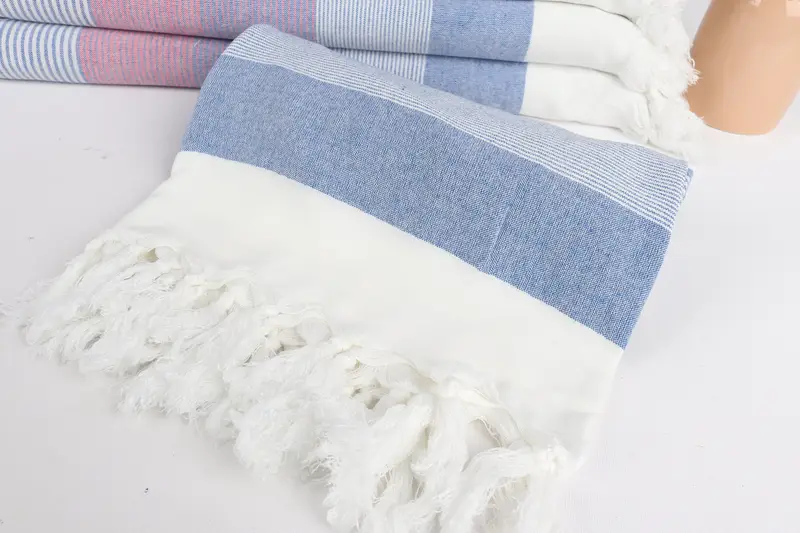 Beach Wedding Favor, Embroidered Turkish Towel, Home Decor Gifts, Bachelorette Gifts, 68x40 Cotton Striped Towel, Soft towel, Spa Towel, Bride Gift - 4