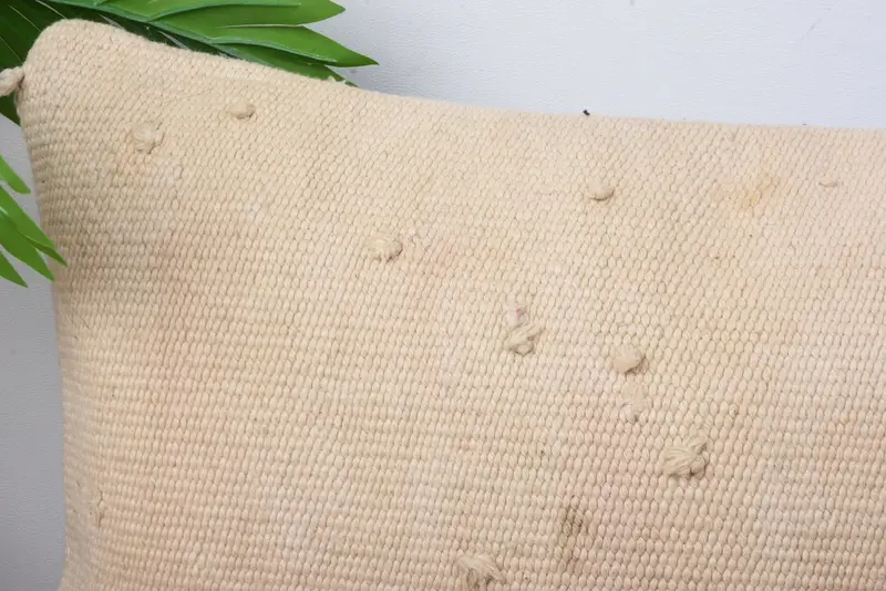 Pillow Cover, 12x20 Beige Cushion Case, Boho Pillow, Customized Pillow Case, Pillow for Sofa, Gift Pillow, Comfy Throw Pillow Cover - 2