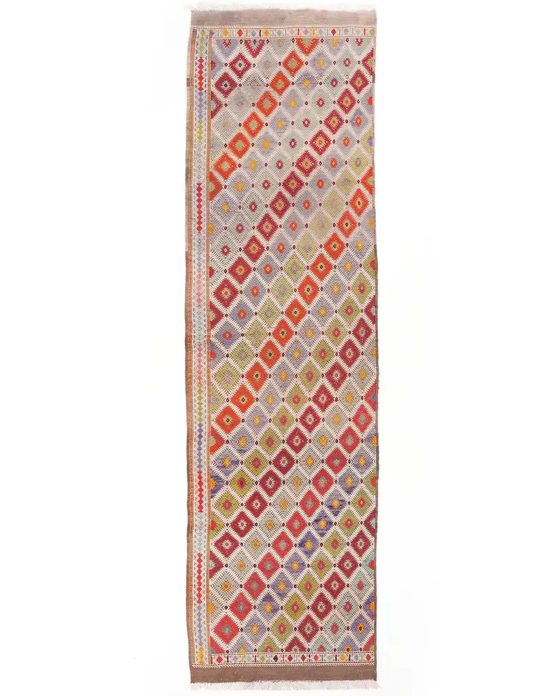 Gökkuşağı Halı, 2,7x10 ft Canlı Dekor