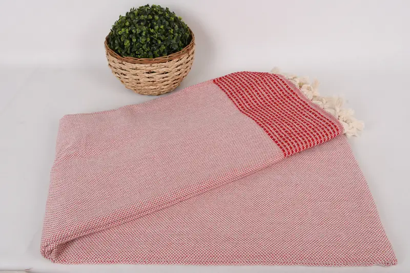 Throw Blanket, Decorative Blanket, Woven Blanket, 96x92 Cotton Striped Towel, Beach Theme Bachelorette Party, Bachelorette Party Favors Beach - 5