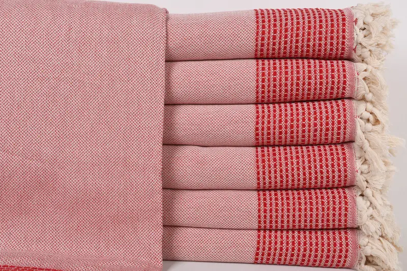Throw Blanket, Decorative Blanket, Woven Blanket, 96x92 Cotton Striped Towel, Beach Theme Bachelorette Party, Bachelorette Party Favors Beach - 1