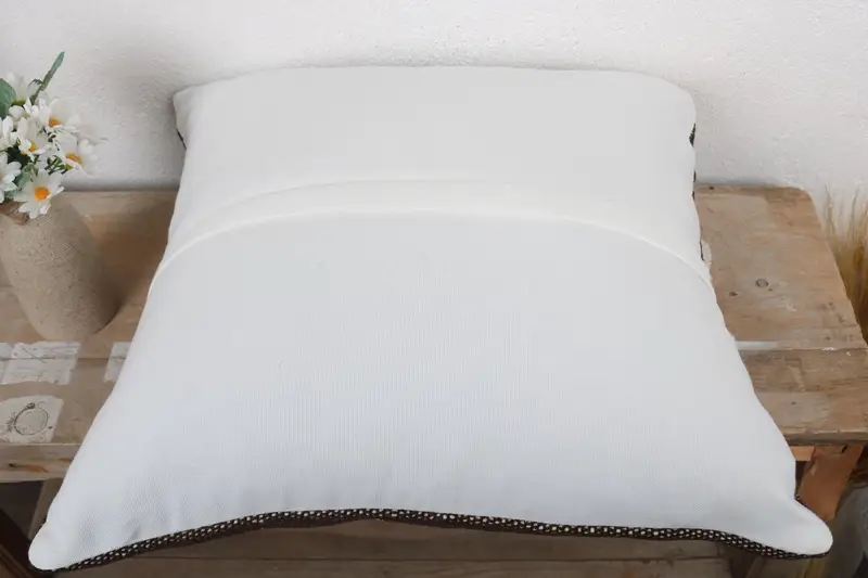 Luxury Pillow Sham, Kilim Cushion Sham, 18x18 Beige Pillow Case, Tribal Cushion, Pillow for Sofa, Home Decor Pillow, Cushion Cover - 7