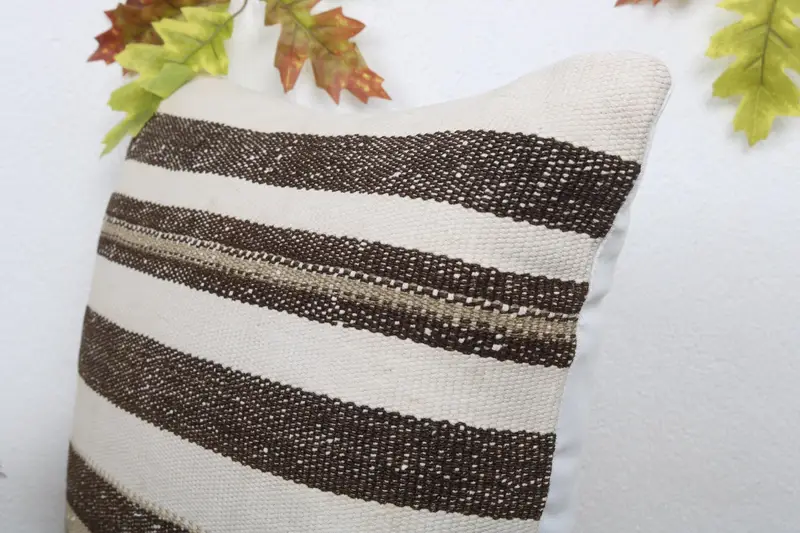Luxury Pillow Sham, Kilim Cushion Sham, 18x18 Beige Pillow Case, Tribal Cushion, Pillow for Sofa, Home Decor Pillow, Cushion Cover - 5