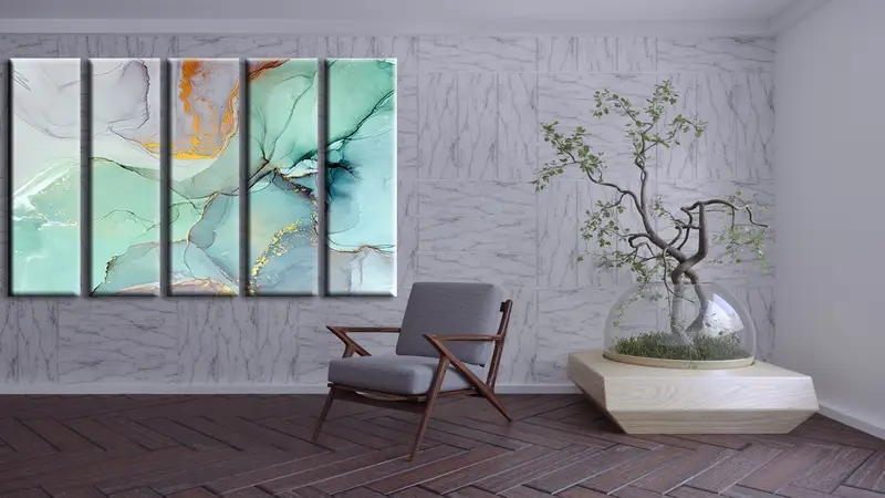 Marble Canvas, Abstract Wall Art Canvas, Canvas Print, Abstract Canvas Print, Marble Wall Decor, Canvas Painting, Modern Abstract Canvas, - 4