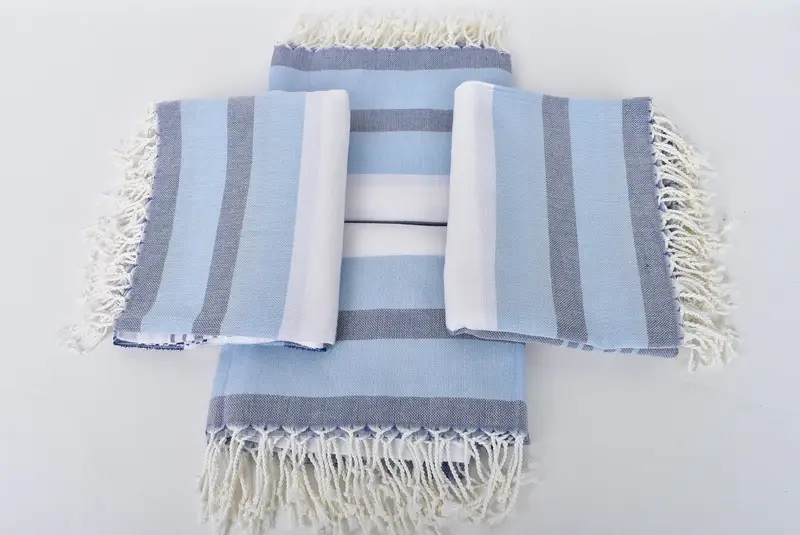 70x40 Cotton Striped Towel, Boyfriend Christmas Gift, Authentic Turkish hammam peshtemal, Organic Turkish towel, Wedding Gifts Towel, Bath towel - 6