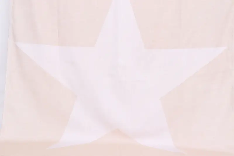 Custom Wedding Gift Bath Towel Star Design Beige Cotton, 40x71 Inches