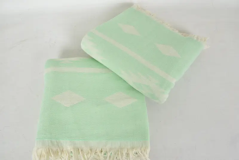 Gifts For Him, Bridesmaid Towel, Bridemaids Beach Towel, Custom Wedding Gifts, Anniversary Gift For Her, Handmade Gift, 70x40 Cotton Geometric Towel - 6