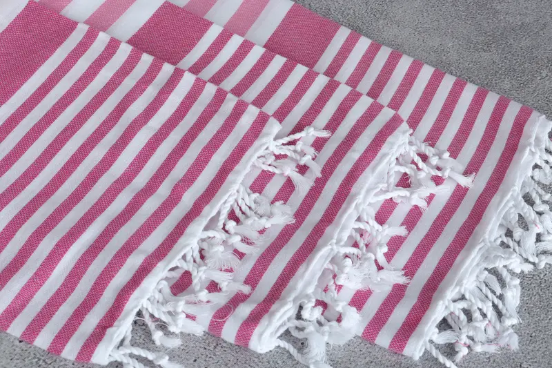 Fouta towel, Turkish Bath Towel USA, Monogrammed Beach Towel, Embroidery Towel, Gift For Bride, 68x36 Cotton Striped Towel, Best Friend Gift - 5