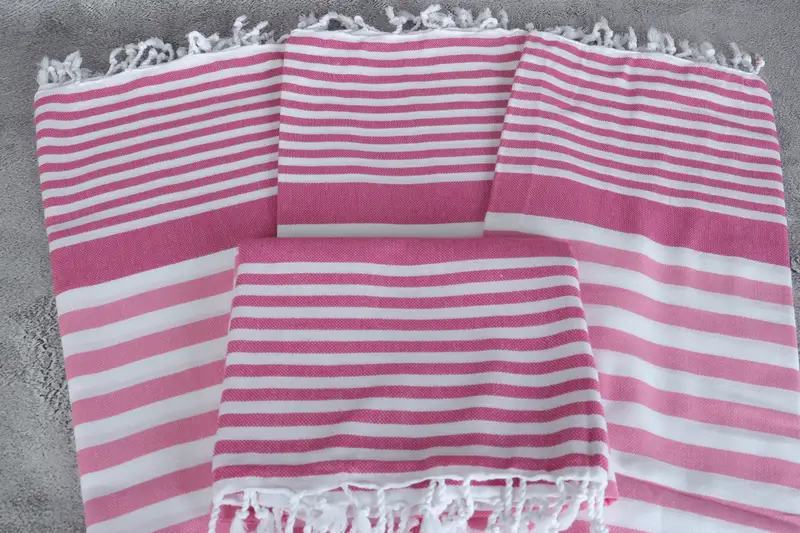 Fouta towel, Turkish Bath Towel USA, Monogrammed Beach Towel, Embroidery Towel, Gift For Bride, 68x36 Cotton Striped Towel, Best Friend Gift - 4