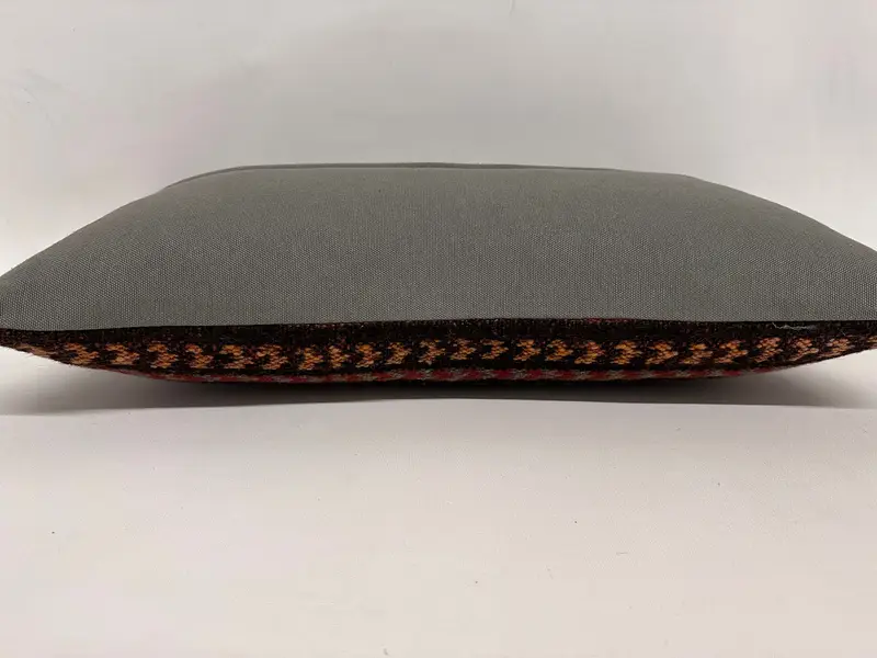 Interior Designer Pillow, 12x24 Brown Pillow Cover, Yoga Pillow, Boho Pillow Sham Cover, Cushion, Garden Pillow, Turkish Kilim Pillow - 7