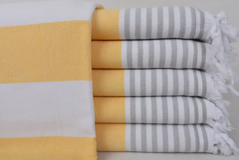 Anniversary Gift For Her, 68x36 Cotton Striped Terry Towel, Gift For Him, Turkish Towel Monogram, Yoga Towel, Housewarming Gift, Best Beach Towel - 2