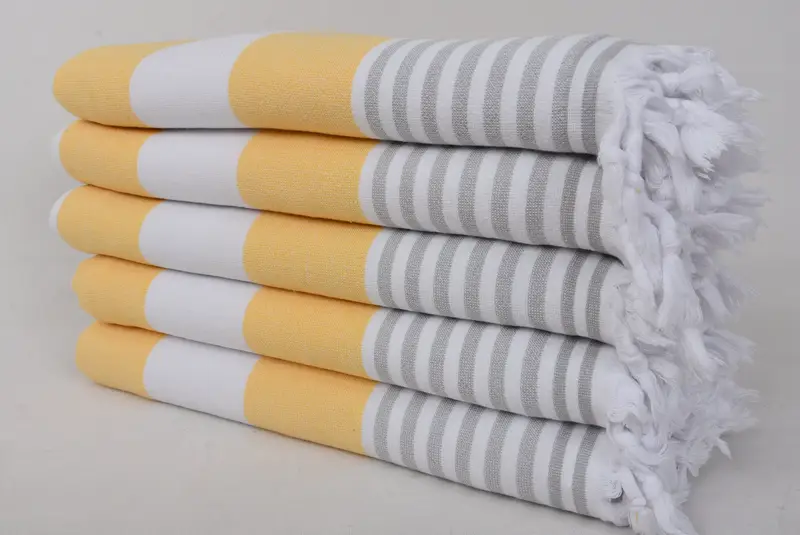 Anniversary Gift For Her, 68x36 Cotton Striped Terry Towel, Gift For Him, Turkish Towel Monogram, Yoga Towel, Housewarming Gift, Best Beach Towel - 1