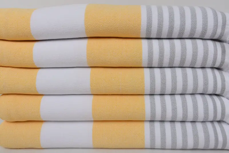Anniversary Gift For Her, 68x36 Cotton Striped Terry Towel, Gift For Him, Turkish Towel Monogram, Yoga Towel, Housewarming Gift, Best Beach Towel - 3